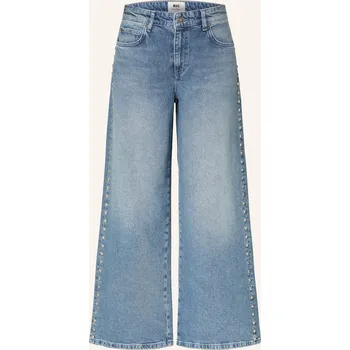 Dámské džíny Mac Dámské Wide Leg Džíny Nevada S Nýty, d470 sporty midblue, 42