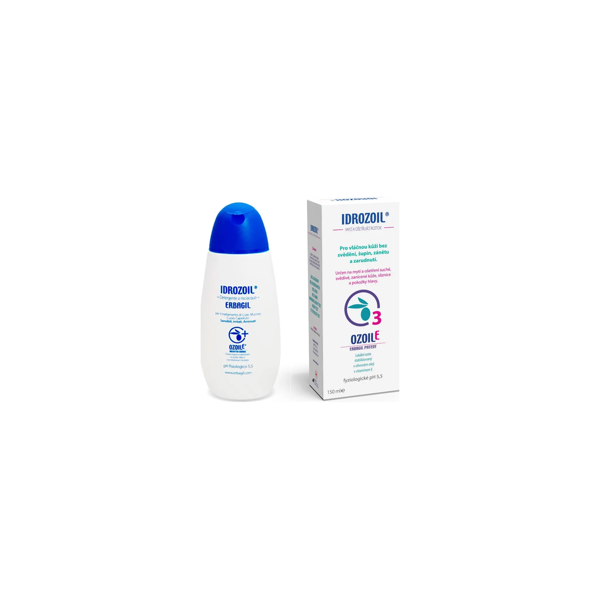 Fotografie 1 - Sprchový gel Idrozoil mycí a ošetřující roztok 150 ml