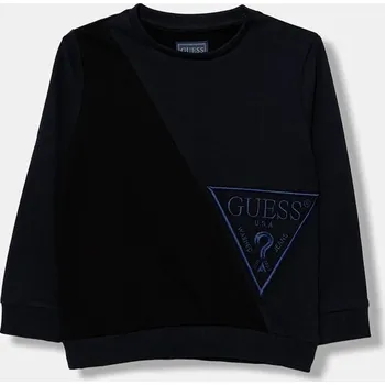 Chlapecká mikina Dětská bavlněná mikina Guess N5YQ04.KA6R4.9BYA námořnická modř 59X, vel. 96-104