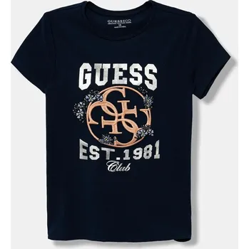 Dětská móda Dětské tričko Guess J5YI25.K6YW4.9BYA námořnická modř 59X, vel. 147-157