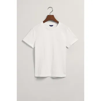 Dámské tričko TRIČKO GANT REG TONAL SHIELD SS T-SHIRT WHITE