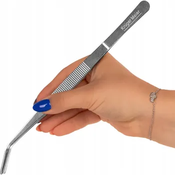 Kosmetická pinzeta Kruger Meier Pinzeta na rostliny zahnutá - zahnutá pinzeta 25 cm