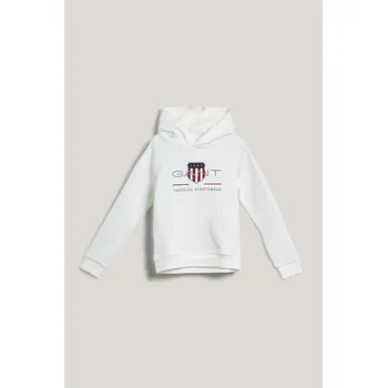 Dívčí oblečení MIKINA GANT ARCHIVE SHIELD RAGLAN HOODIE EGGSHELL