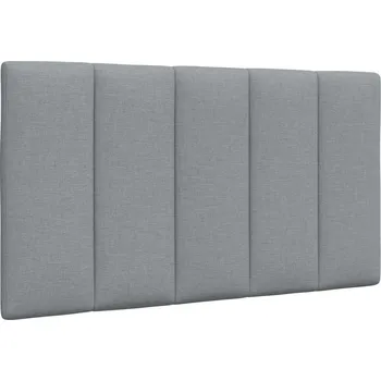 Bytový textil vidaXL Polštář na čelo postele Hanko 90 cm textil [4019145] Barva: světle šedá