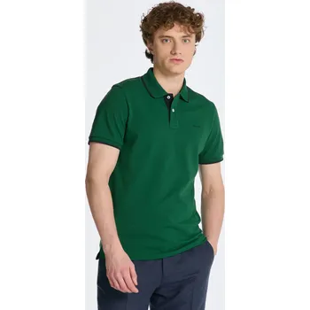 Pánská košile POLOKOŠILE GANT PIQUE SS POLO FOREST GREEN