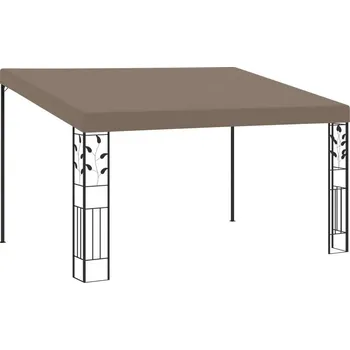 Pergola vidaXL Altán ke zdi 4 x 3 x 2,5 m taupe [312266]