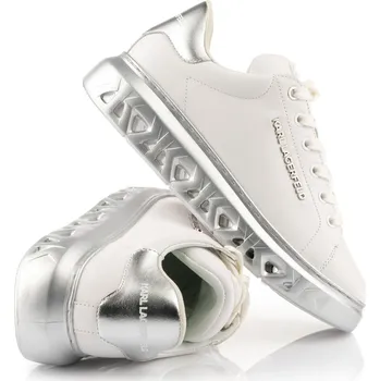 Dámské tenisky Karl Lagerfeld Kapri Kite Lo Lace Lthr White Lthr W/Silver 37