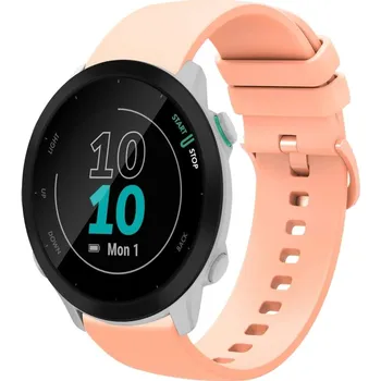 Příslušenství k chytrým hodinkám VSECHNONAMOBIL 113471 SILICONE Vyměnitelný řemínek pro Garmin Forerunner 55mm růžový
