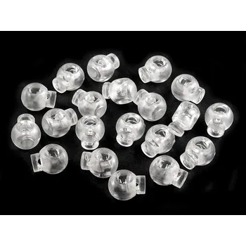 Brzdičky kulaté 15x19 mm transparent 500 ks