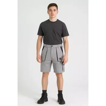 Pracovní kombinéza Canis CXS Kraťasy LUXY TOMÁŠ – pánské, bílo-šedé, velikost 46