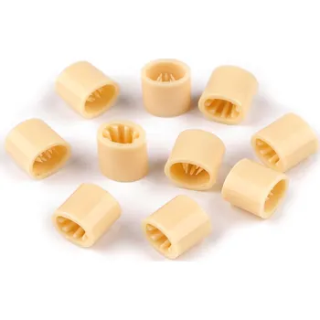 Brzdička / spojka na festivalové náramky 7x9 mm ecru 200 ks