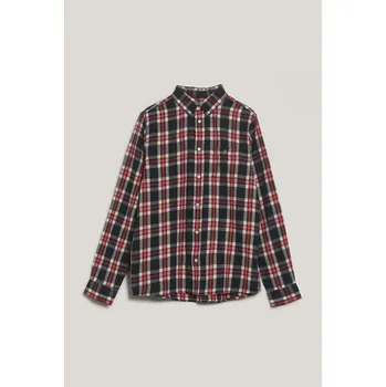 Dívčí košile KOŠILE GANT CHECKED FLANNEL BD SHIRT EVENING BLUE