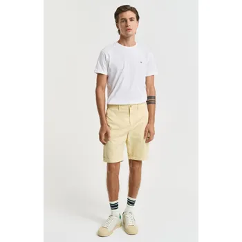 Pánské kraťasy ŠORTKY GANT REG SUNFADED CHINO SHORTS DUSTY LIGHT YELLOW