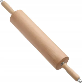 Váleček na těsto Váleček na těsto dřevěný s kuličkovými ložisky, průměr 90 x 667 mm