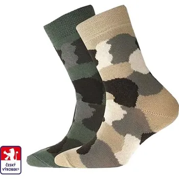 Ponožky dětské MASKÁČ elastik R03 35-37 Zelená