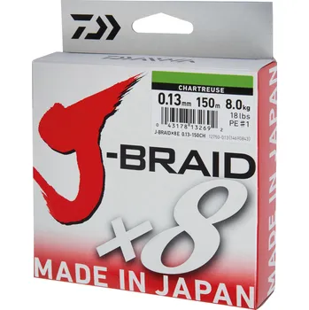 Daiwa J-Braid X8 Chartreuse
