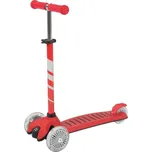 KidLand Dětská trojkoloběžka s LED kolečky KS-13380 červená