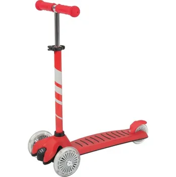 Koloběžka KidLand Dětská trojkoloběžka s LED kolečky KS-13380 červená