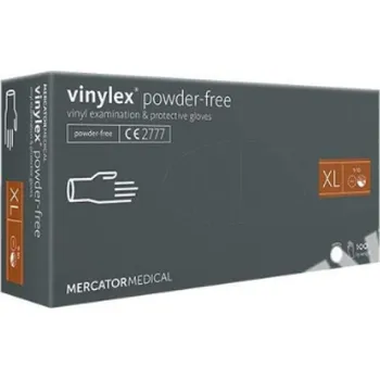 Pracovní oblečení Rukavice vyšetřovací vinyl bez pudru VINYLEX - XL