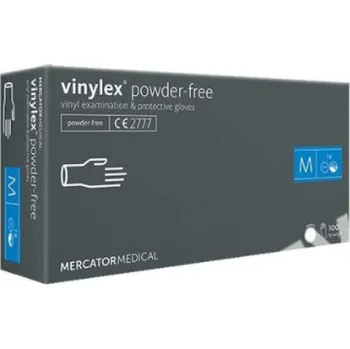 Pracovní oblečení Rukavice vyšetřovací vinyl bez pudru VINYLEX - M