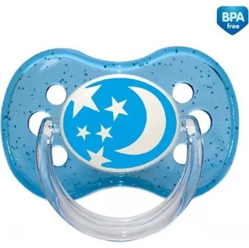 Canpol babies Dudlík 0-6m kaučukový třešinka modrý