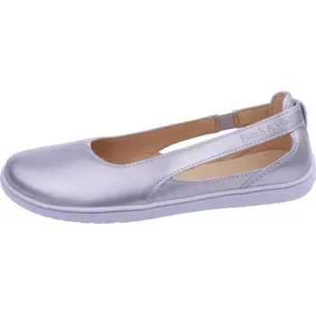 Dámská treková obuv Stitch a Walk Dámské boty Barefoot 512 zlaté kožené baleríny Velikost: 37