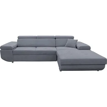 Sedací souprava Rozklád. rohová sedací souprava s úlož. prostorem do L CASTELO pravá tmavě šedá