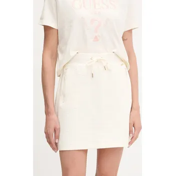 Dámská sukně Sukně Guess PEONY béžová barva, mini, V5YD03 KBSL2 V5YD03.KBSL2 01X, vel. XL