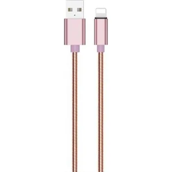 Datový kabel Winner Group - USB kabel Lightning / USB-A 1m růžová