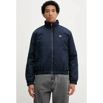 Bunda Tommy Jeans tmavomodrá barva, přechodná, DM0DM21936 59X, vel. S