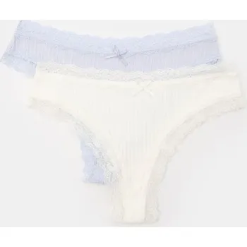 Kalhotky Sinsay - Sada 2 kusů brazilských kalhotek - vícebarevná - 953EZ-MLC - 953EZ-MLC-XS