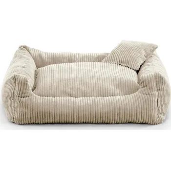 Pelíšek pro psa Vsepropejska Manšestr pelech pro psa s polštářkem Barva: Bílá, Rozměr (cm): 120 x 100