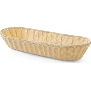 chlebník Ošatka na pečivo z polyratanu oválná 375x140x70mm - Hendi 426906