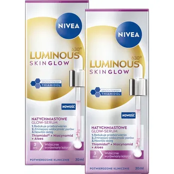 Pleťové sérum Nivea Luminous630 Rozjasňující sérum na pleť proti pigmentovým skvrnám a stahuje póry 30 ml