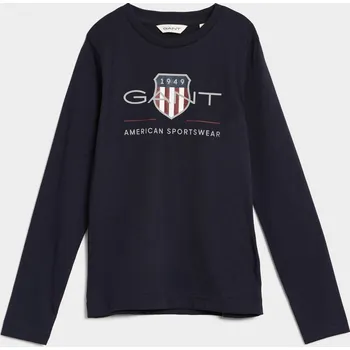 Dětská móda TRIČKO GANT ARCHIVE SHIELD LS T-SHIRT EVENING BLUE