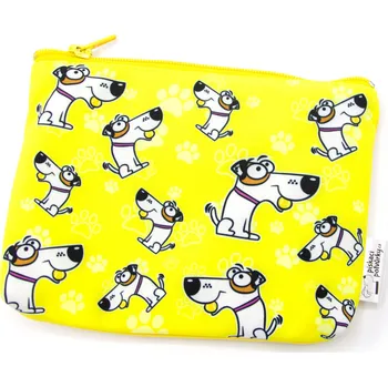 Pamlskový Ráj Univerzální taštička -jack russell teriér Barva: žlutá 1