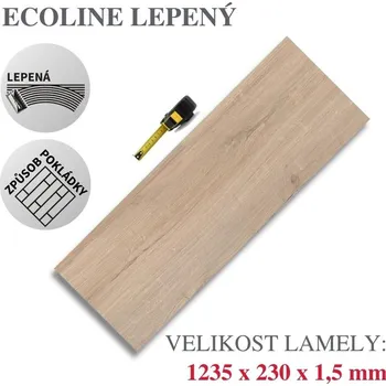 vinylová podlaha Vinylová podlaha DP 9520 Dub krémový Varianta: Ecoline Lepený