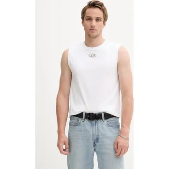 Bavlněné tričko Diesel T-BISCO bílá barva, A15372.0CLBR 00X, vel. M