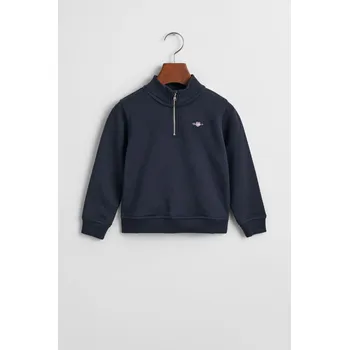 Dívčí mikina MIKINA GANT SHIELD HALF ZIP SWEAT EVENING BLUE