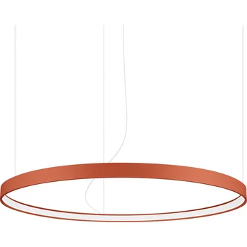 Moderní LED lustr RIO 110 červená okr nastavitelný do obýváku, kuchyně, jídelny