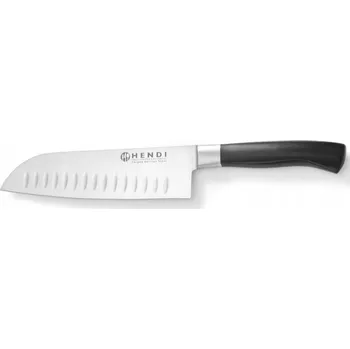 Kuchyňský nůž Profesionální nůž Santoku s kulatým výbrusem Profi Line 180 mm - Hendi 8442
