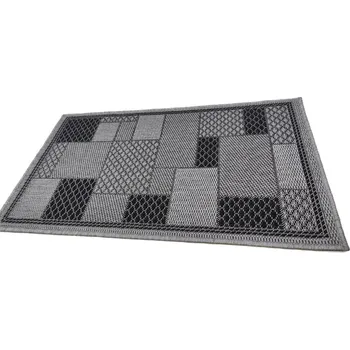 Koberec Bezvlasý koberec RADCO - domů i ven 14 - tmavě šedý Rozměr koberce: 60x200 cm