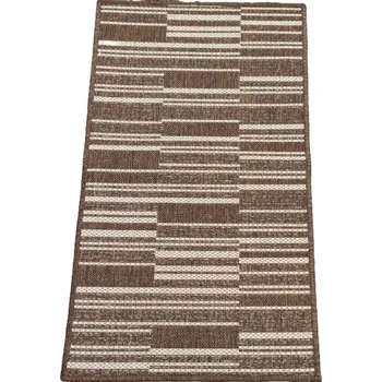 Koberec Bezvlasý koberec RADCO - domů i ven 18 - hnědý Rozměr koberce: 60x100 cm