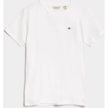 Dívčí tričko TRIČKO GANT SHIELD SS T-SHIRT WHITE