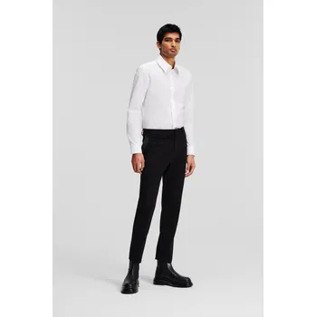 Pánské kalhoty KALHOTY KARL LAGERFELD CLASSIC FIT PUNTO PANTS BLACK