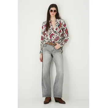 Dámská košile Košile Medicine dámská, béžová barva, regular, s klasickým límcem RW25.KDD010 01A, vel. XS