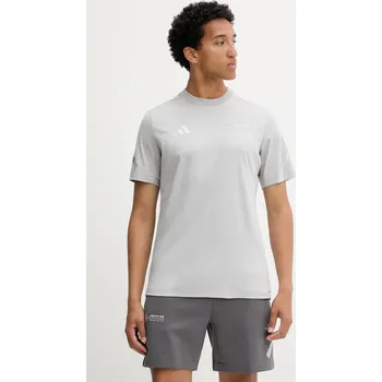 Pánské tričko Bavlněné tričko adidas x Mercedes JW3481 šedá 90X, vel. L