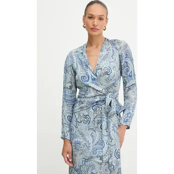 Dámská halenka Halenka Marciano by Guess ALANIS 5YGH11.7298A modrá 55X, vel. 40