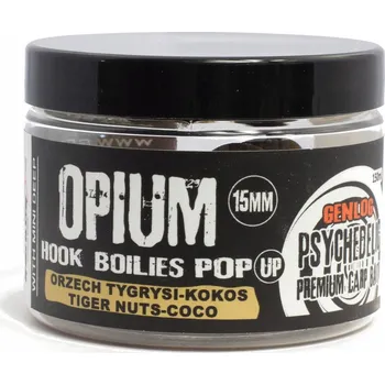 Boilies Pop-Up boilies Genlog Opium 15mm - Tygří ořech a kokos