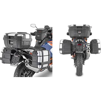 Zavazadlo na motocykl Plo7713Mk trubkový nosič PL One-Fit pro Ktm S. Adv. 1290 R/S (21-25) pro boční kufry Monokey